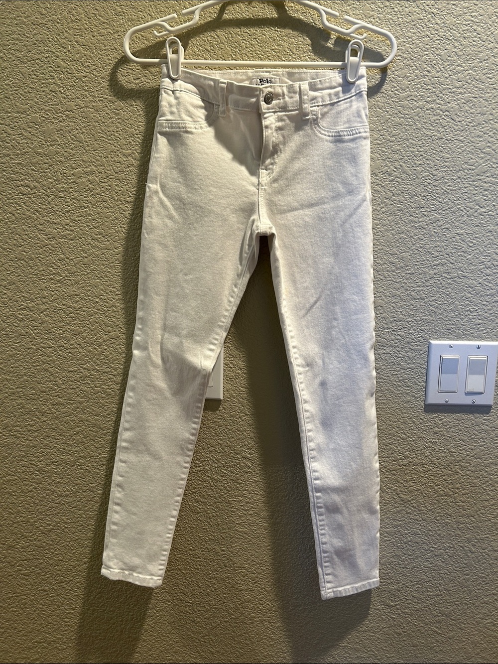 Polo by Ralph Lauren White Kids Skinny Jeans